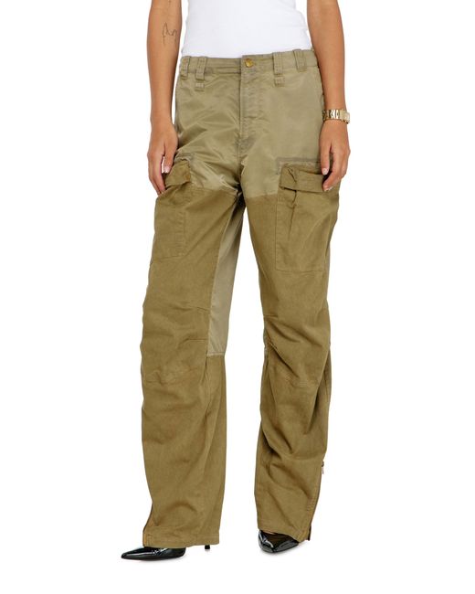 DIESEL Green Cargo Pants