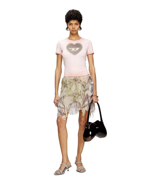 DIESEL Pink T-Ele T-Shirt