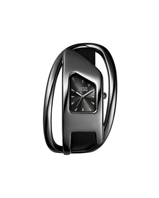 DIESEL Black Wrap-D Leather Watch