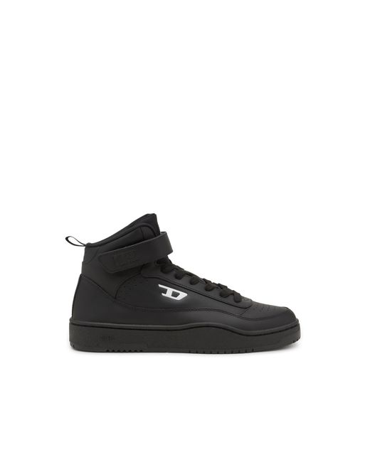 DIESEL Black S-Tracker-D-Mid Top Sneaker for men