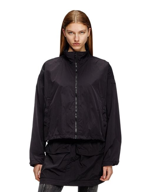 DIESEL Black Windbreaker