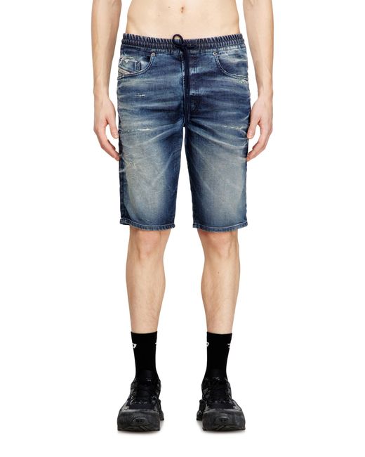 DIESEL Blue Slim Fit Shorts for men