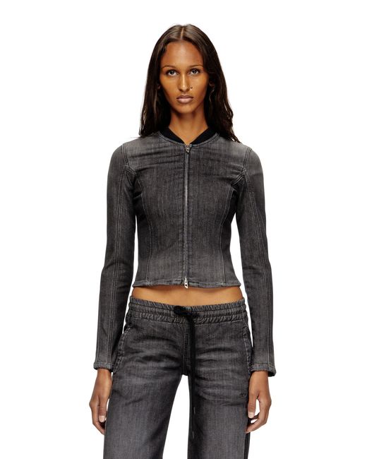 DIESEL Black Cropped Jacket