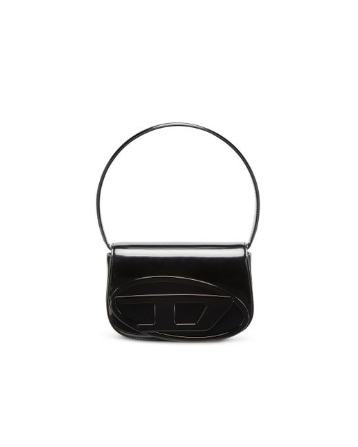 DIESEL 1dr - Iconic Shoulder Bag In Mirrored Leather - Shoulder Bags - Woman - Black