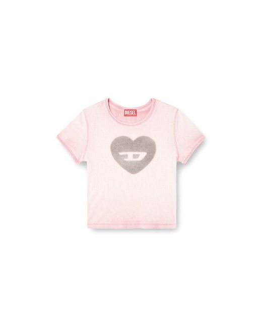 DIESEL Pink T-Ele T-Shirt