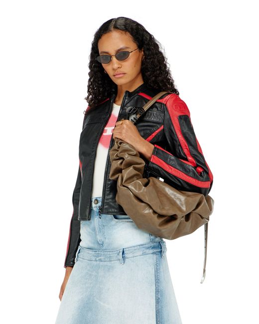 DIESEL Red Biker Jacket