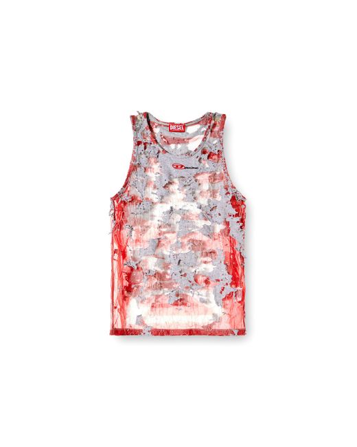 DIESEL ノースリーブトップ Red