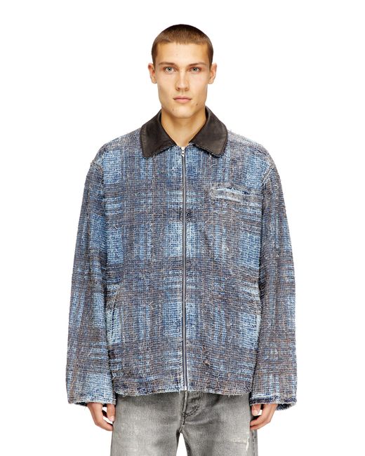 DIESEL Blue Jacket for men