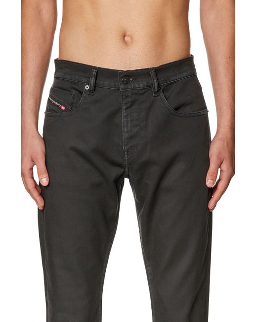 メンズ DIESEL デニムパンツスリムフィットジョグジーンズセットアップ可能 Black
