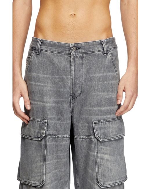 メンズ DIESEL Relaxed Jeans Gray