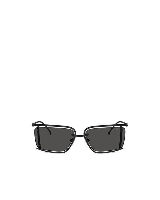 DIESEL Black Rectangle Sunglasses