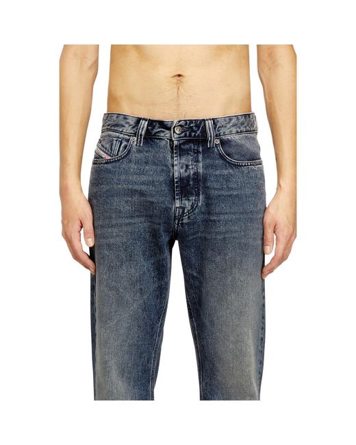 DIESEL Blue Relaxed Jeans for men