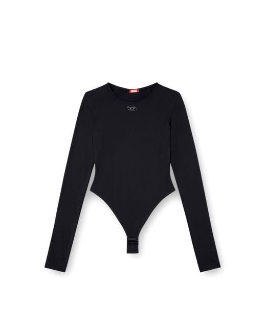 DIESEL 長袖ボディスーツ Black