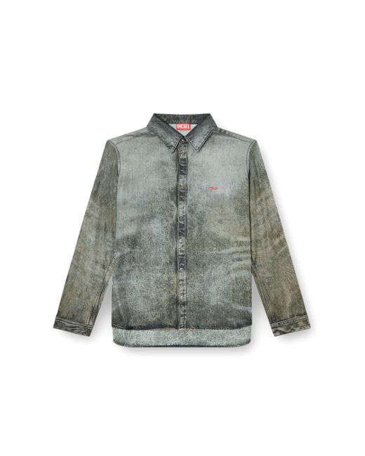 メンズ DIESEL 長袖シャツ Gray