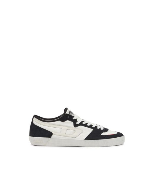DIESEL S-Leroji D-Sneakers Aus Gepolstertem Ripstop Und Veloursleder in White für Herren