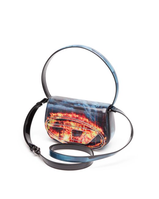 DIESEL 1dr シャイニーショルダーバッグ Blue