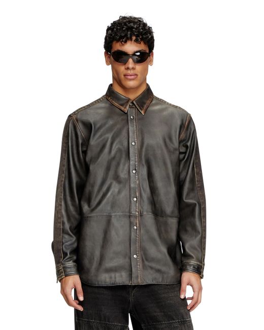 メンズ DIESEL 長袖シャツ Black