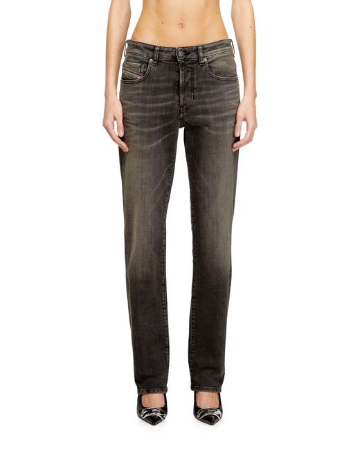 DIESEL Black Regular Jeans Low Waist 1989 D-Mine, Button Fly