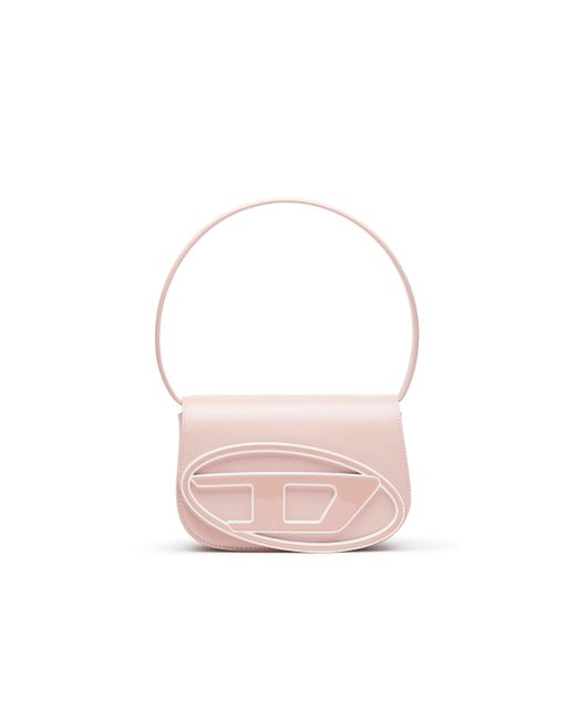 DIESEL Pink 1dr - Iconic Shoulder Bag In Pastel Leather Misty Rose