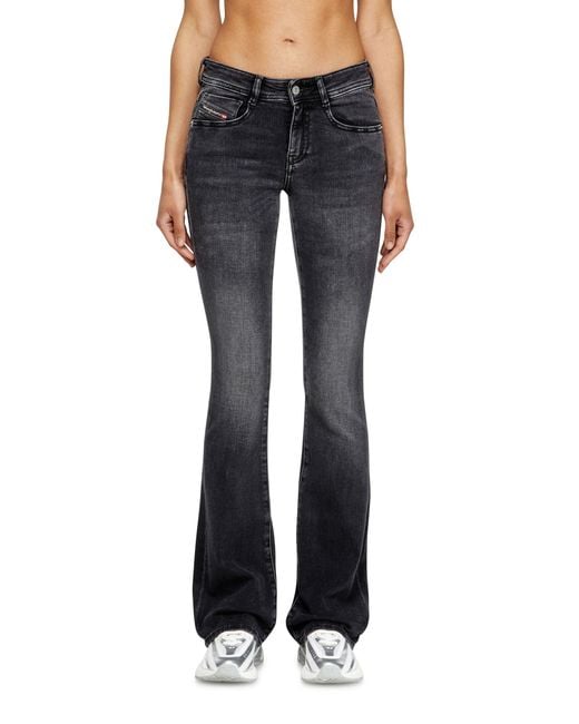 DIESEL Blue Bootcut Jeans Low Waist 1969 D-Ebbey, /Dark, Zip Fly