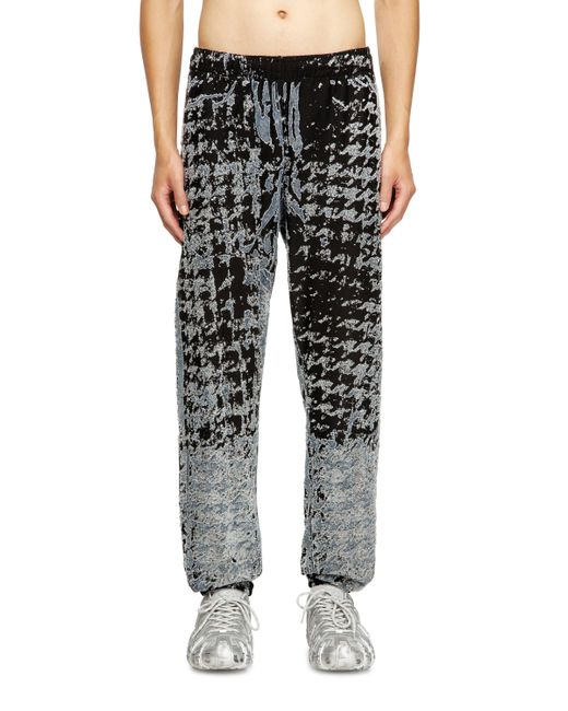 DIESEL Black Elasticated Pants for men