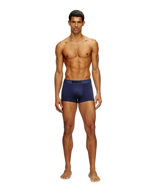 DIESEL Blue Three-Pack Of Plain Boxer for men