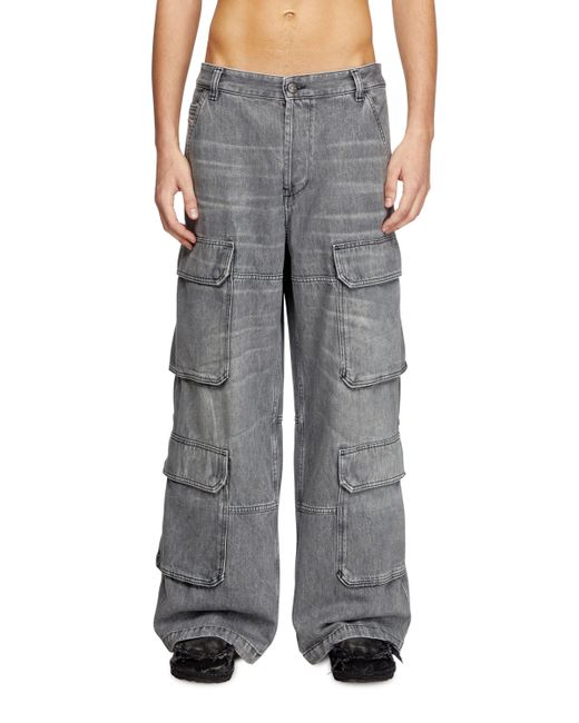 メンズ DIESEL Relaxed Jeans Gray