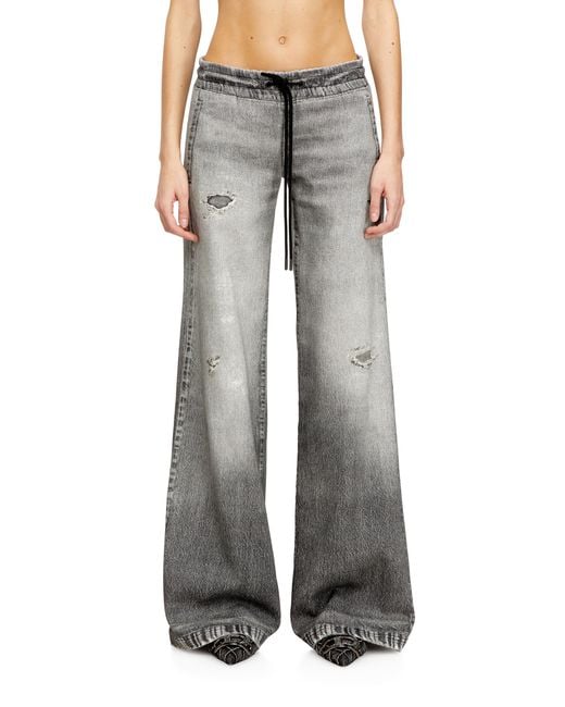 DIESEL Gray Relaxed 2078 D-Ainty Joggjeans