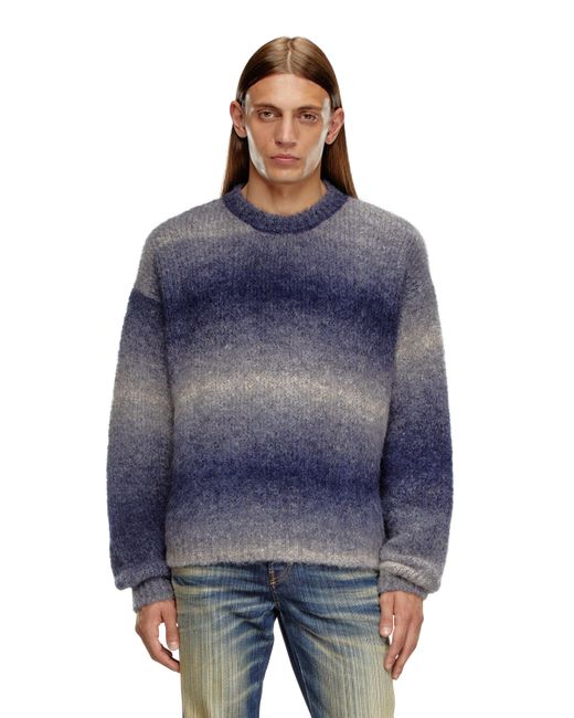 Maglia dégradé in misto aplaca di DIESEL in Blue da Uomo