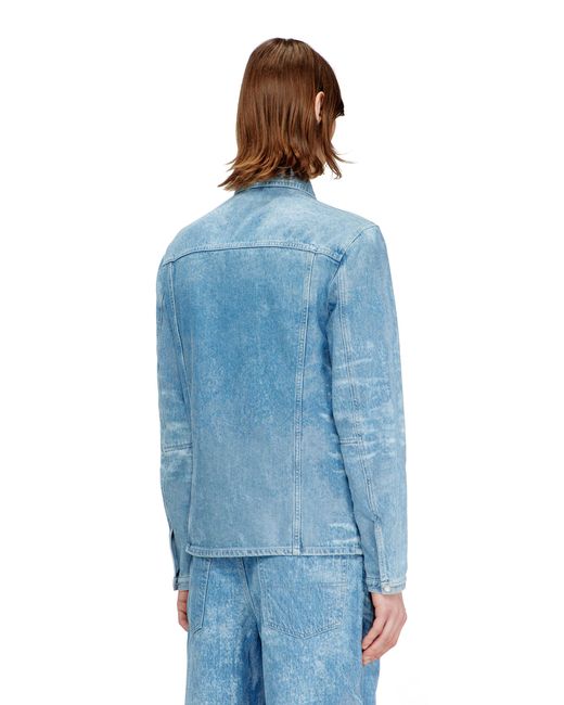DIESEL Blue Jacket for men