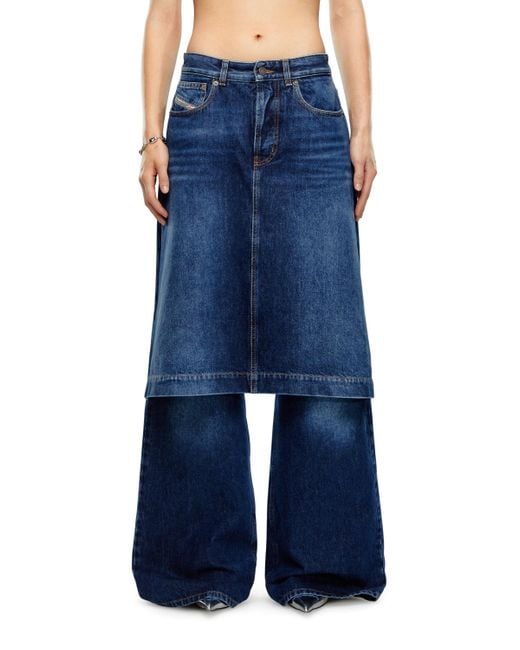 DIESEL Blue Straight Jeans