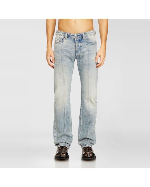 DIESEL Blue Regular Jeans Low Waist 1985 Larkee, Light, Button Fly for men