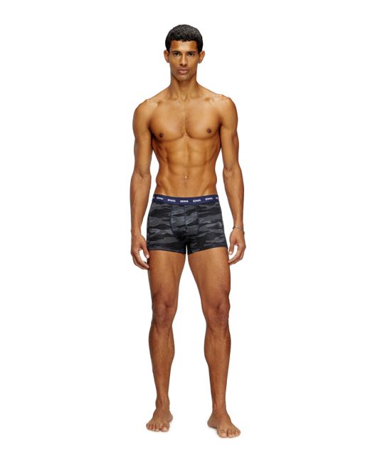 DIESEL Blue 3-pack Of Boxer Briefs Plain And Camo for men