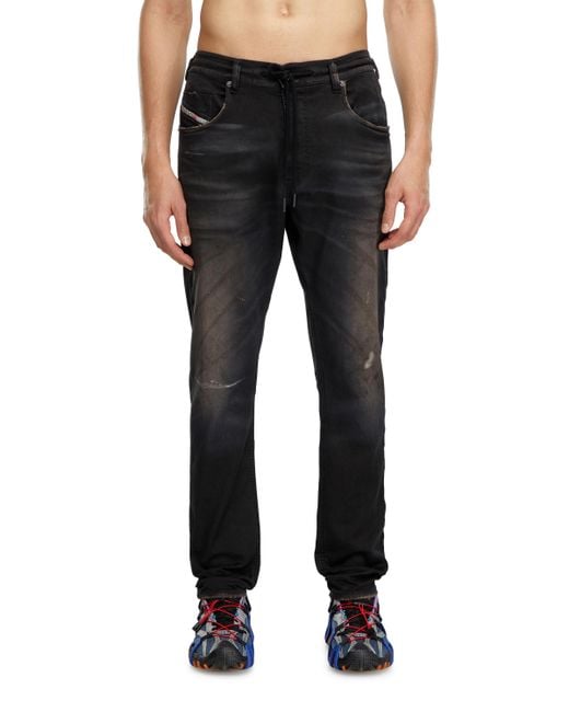 メンズ DIESEL レギュラー 2030 D-Krooley Joggjeans Black
