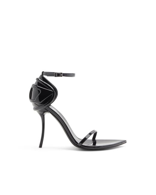 DIESEL White D-Ten & Half-Stiletto Sandals