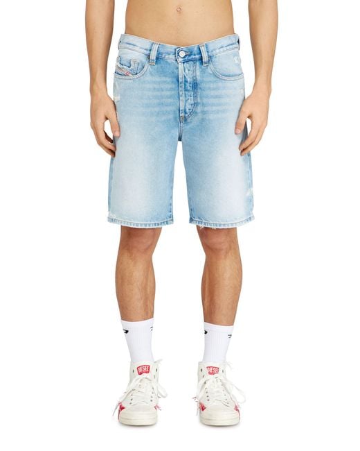 DIESEL Blue Shorts for men
