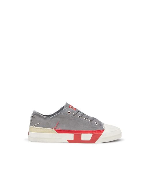 DIESEL Pink S-D-Verse-Dirty-Effect Canvas Sneakers for men