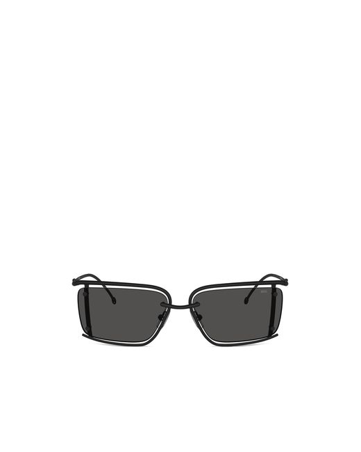 DIESEL Black Rectangle Sunglasses