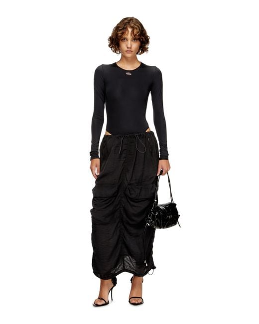DIESEL 長袖ボディスーツ Black
