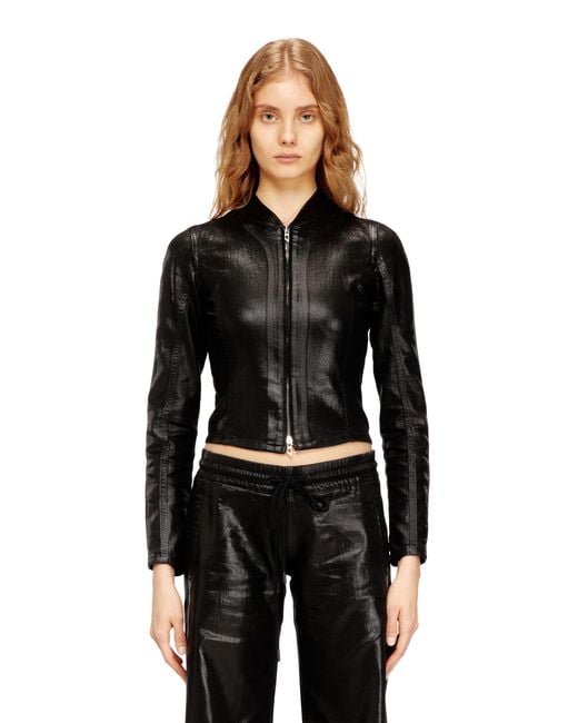 DIESEL Black Cropped Jacket