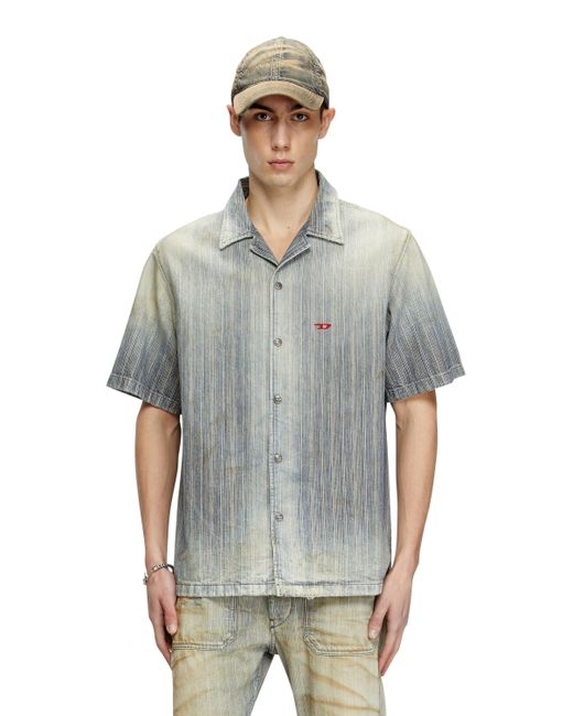 メンズ DIESEL D-nabil シャツ Gray
