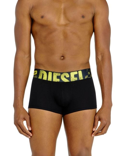 DIESEL Blue Three-Pack Of Trunks With Multicoloured Logo for men
