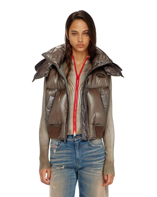 DIESEL Black Down Vest