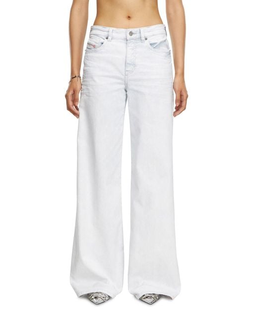 DIESEL White Bootcut And Flare Jeans