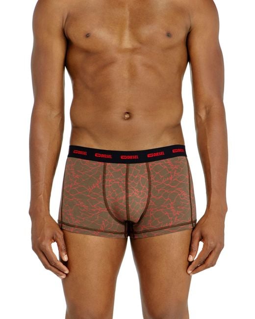 DIESEL Blue Three-Pack Of Trunks With Graphic Motif for men