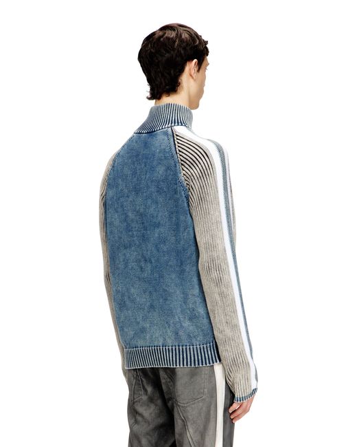 DIESEL デニム ミックス ニット アウター ディーゼル デニム+ニット 