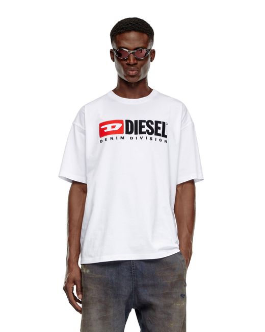 DIESEL White T-Boxt-Div for men