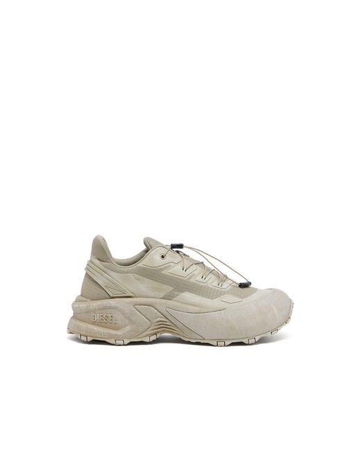 DIESEL Green D-Cage-Distressed Chunky Sneakers for men