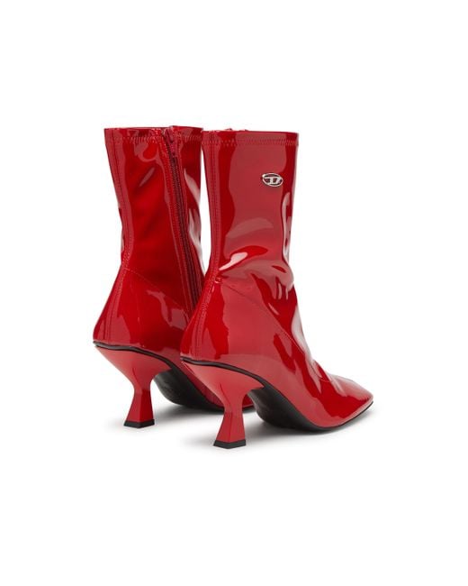 DIESEL ショートブーツ Red