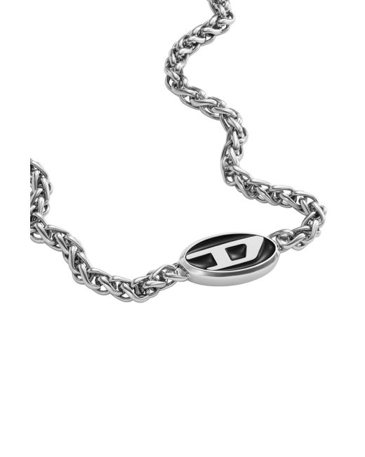 DIESEL Metallic Halskette aus Edelstahl